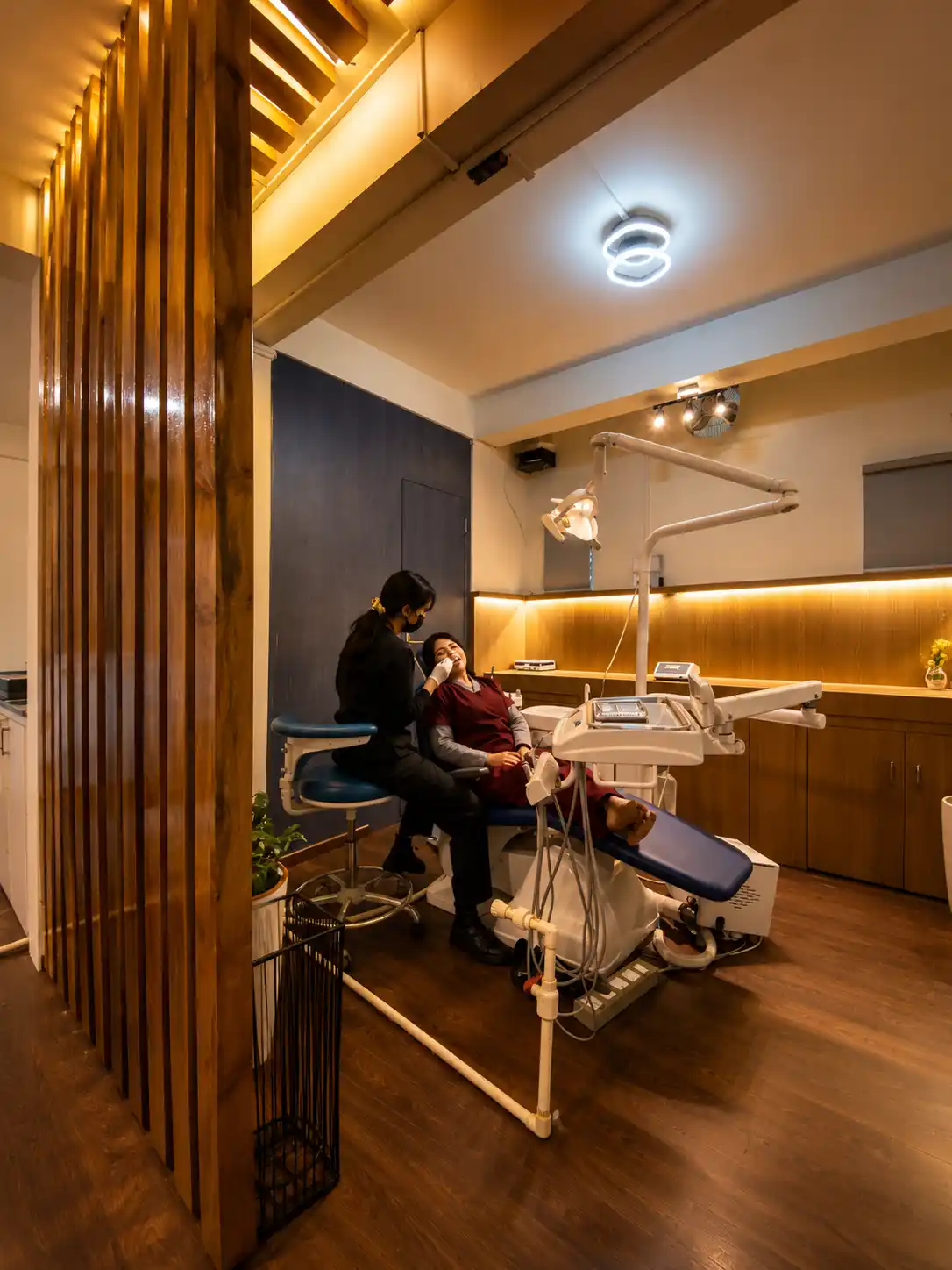Modern dental treatment room at OroCraft Dental Clinic in Shillong